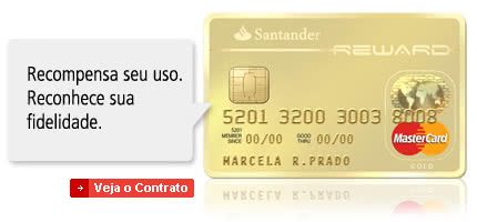 Cartão de crédito Santander Reward