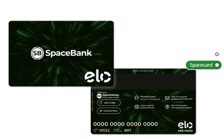 Descubra como solicitar o cartão pré-pago Space Money 1 Cartão pré-pago Space Money