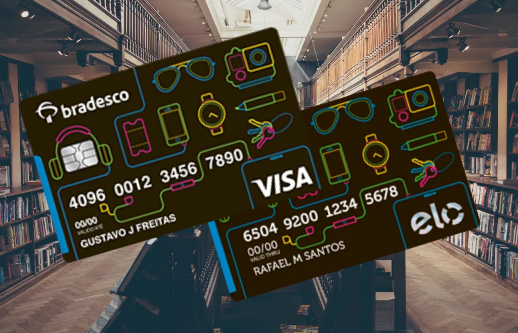 Cartão de crédito Bradesco Universitário Internacional Elo: Sem cobrança de anuidade! 1 cartao bradesco universitario internacional visa e elo