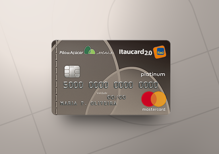 Cartão de crédito Pão de Açúcar Itaucard Platinum Visa: Permite que suas compras virem pontos! 1 Cartao Pao de Acucar Platinum 1