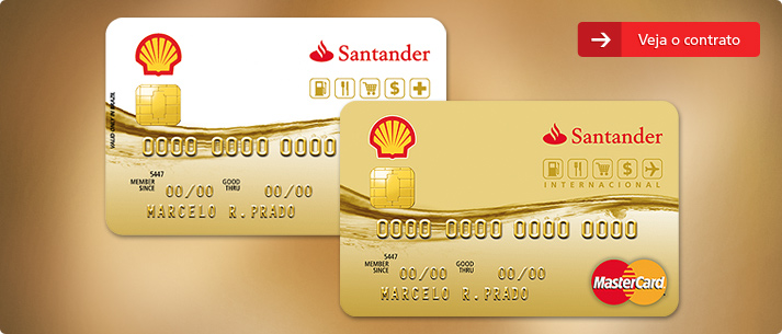 Cartão Santander Shell Nacional: Desconto na hora de abastecer e muito mais! 1 cartao 1