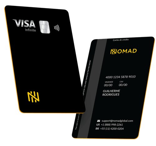 O cartão Nomad Explorer Visa Infinite está entre os mais acessíveis e melhores cartões black