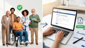 Pessoas com documento do INSS e pedido de isenção de imposto de renda online